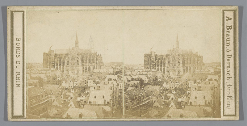 Carte postale ancienne Gezicht op de Dom van Keulen Cathédrale de Cologne (titel op object) Bords du Rhin (serietitel op object), Rp-F-F13856