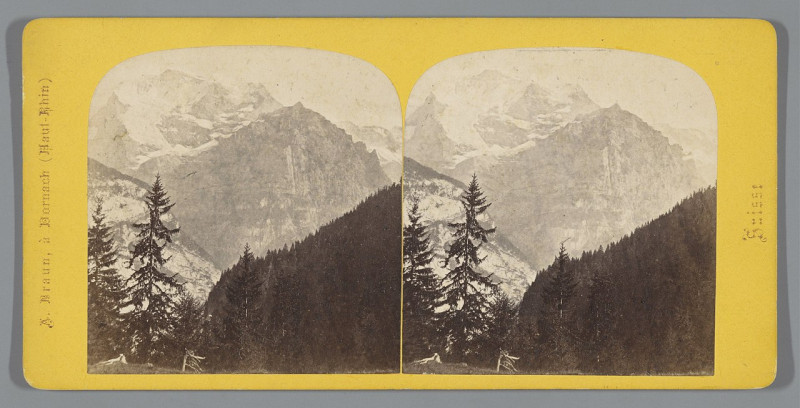 Carte postale ancienne Gezicht op de Jungfrau nabij Interlaken, Zwitserland à Interlaken (titel op object) La Jungfrau (serietitel op object) Suisse (serietitel op object),