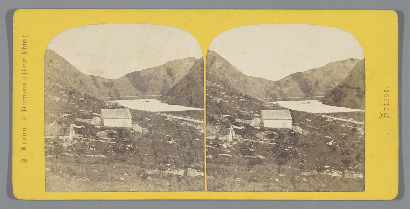 Carte postale ancienne Gezicht op de Oberalpsee langs de Oberalppas in Uri, Zwitserland Lac de l'Ober-Alp (titel op object) Passage de l'Ober-Alp (serietitel op object) Suis