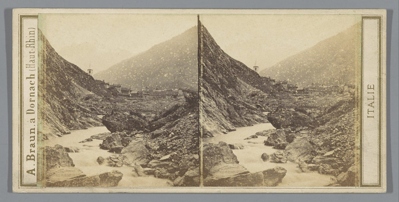 Carte postale ancienne Gezicht op La Thuile, Italië La Thuile (titel op object) Vallée d'Aoste (serietitel op object) Italie (serietitel op object), Rp-F-F06673