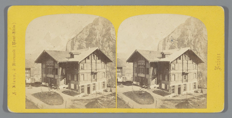 Carte postale ancienne Hotel nabij de Silberhorn in de Berner Alpen, Zwitserland Hôtel Silberhorn (titel op object) Murren (serietitel op object) Suisse (serietitel op obje