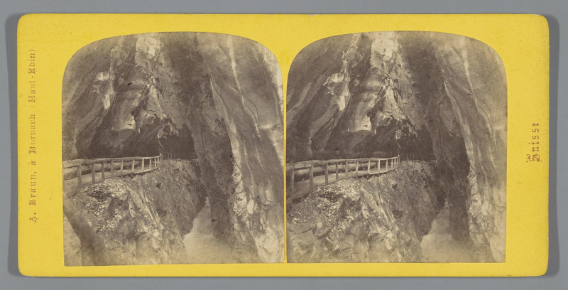 Carte postale ancienne Ingang van de Taminakloof in Bad Ragaz, Zwitserland Bains de Pfaeffers. - Gorge de la Tamina (titel op object) Ragaz (serietitel op object) Suisse (se