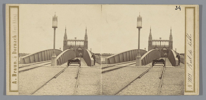 Carte postale ancienne Kehlbrug tussen Kehl en Straatsburg, Duitsland, Rp-F-F13855
