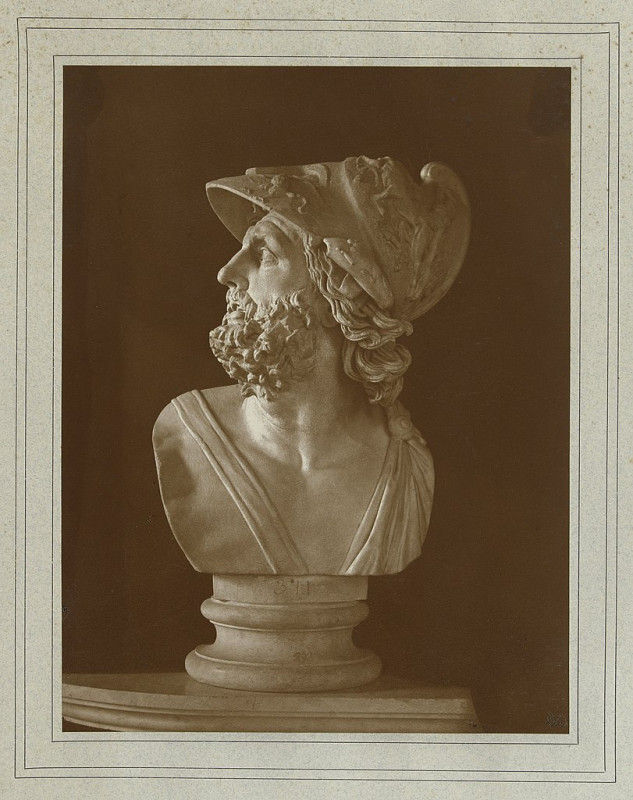 Carte postale ancienne Kop van Pericles in de collectie van Vaticaanse Musea Rome, Palais du Vatican (titel op object), Rp-F-00-2433