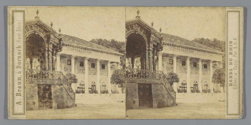 Carte postale ancienne Kurhaus in Baden-Baden, Duitsland Baden-Baden - Kiosque et Maison de Conversation Baden-Baden - Kiost und Conversationshaus (titel op object) Bords du