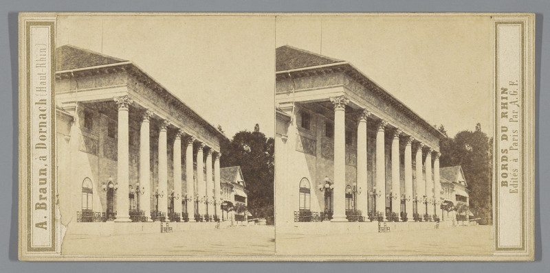 Carte postale ancienne Kurhaus in Baden-Baden, Duitsland Baden-Baden - Maison de Conversation Baden-Baden - Conversationshaus (titel op object) Bords du Rhin (serietitel op 