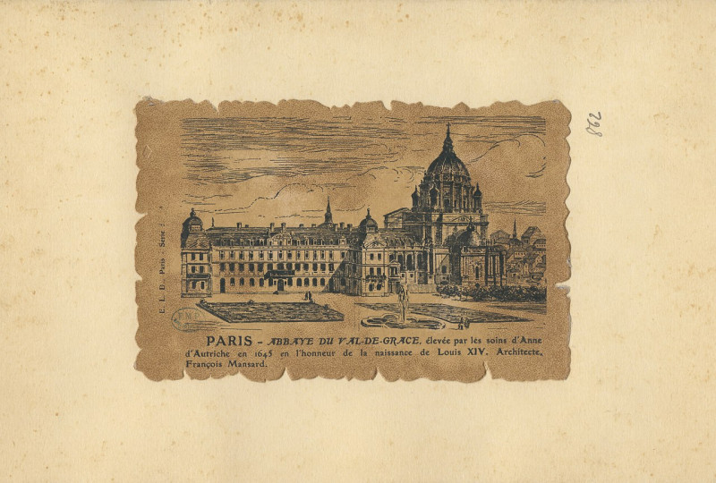 Carte postale ancienne Paris abbaye du Val de Grâce-CISA0862