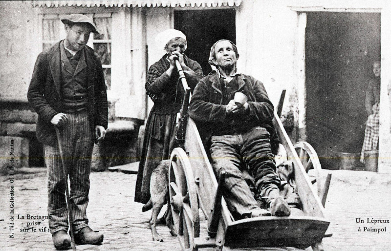 Carte postale ancienne Paimpol Un lépreux (51543499940) à Paimpol