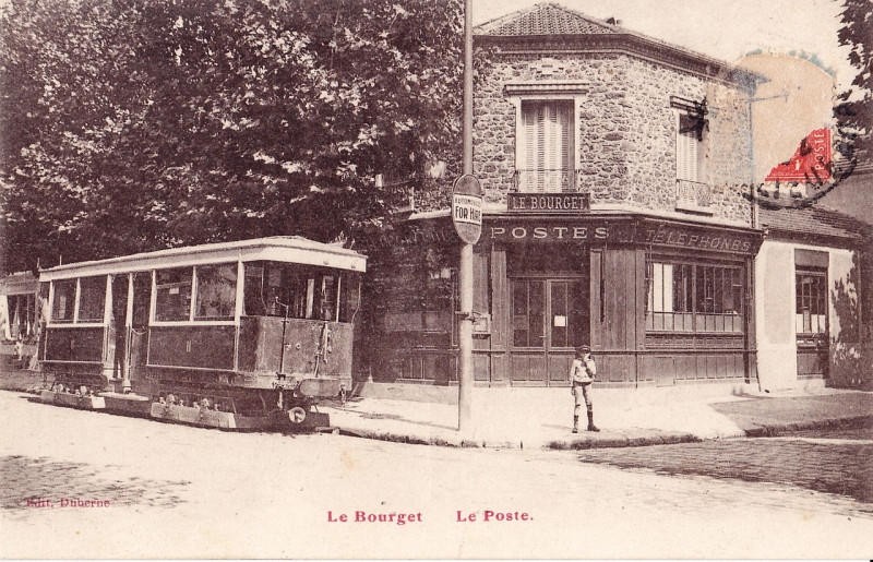 Carte postale ancienne Duberne - Le Bourget - Le Poste au Bourget