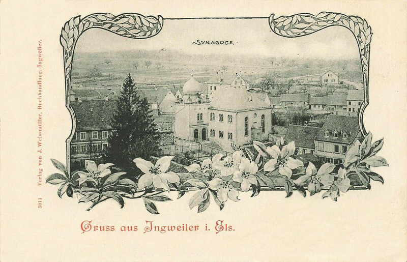 Carte postale ancienne Ingweiler, Synagoge à Ingwiller