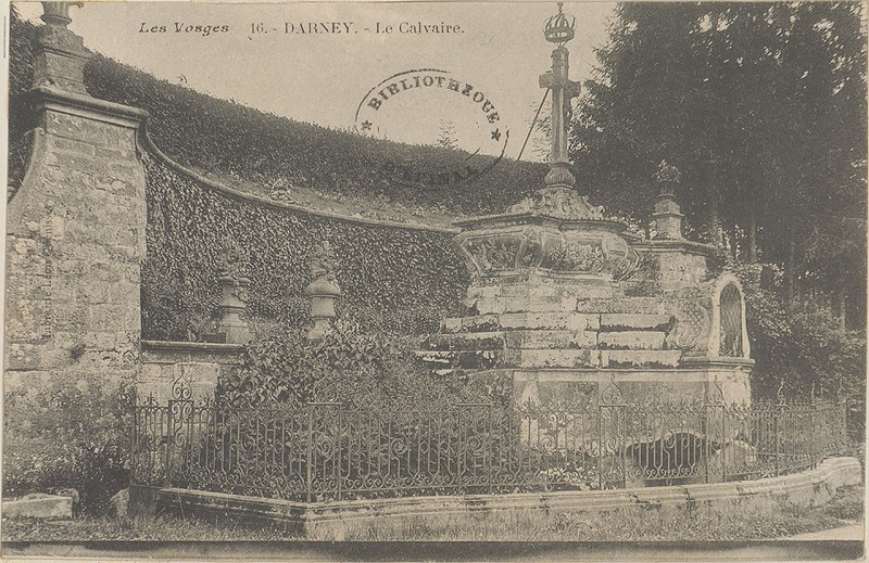 Carte postale ancienne Carte postale, Darney, Le Calvaire