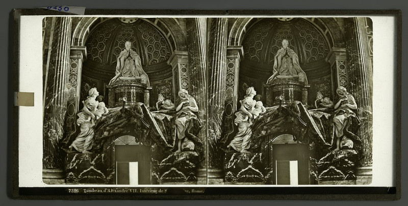 Carte postale ancienne Grafmonument van paus Alexander Vii in de Sint-Pietersbasiliek te Vaticaanstad, Rp-F-F08250