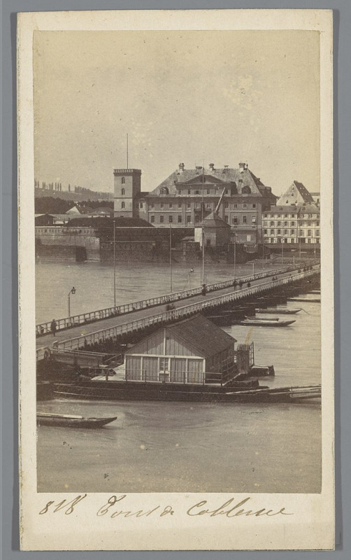 Carte postale ancienne Pont de Coblence, Rp-F-F24428