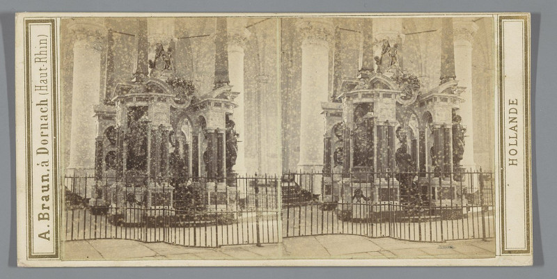 Carte postale ancienne Praalgraf van Willem van Oranje, Nieuwe Kerk, Delft Monument de Guillaume le Taciturne dans l'église neuve (titel op object) Delft (serietitel op obj