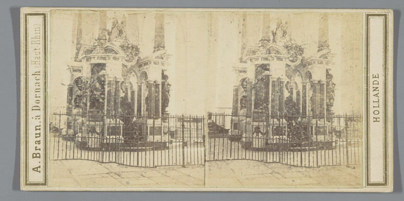 Carte postale ancienne Praalgraf van Willem van Oranje, Nieuwe Kerk, Delft Monument de Guillaume le Taciturne dans l'église neuve (titel op object) Delft (serietitel op obj