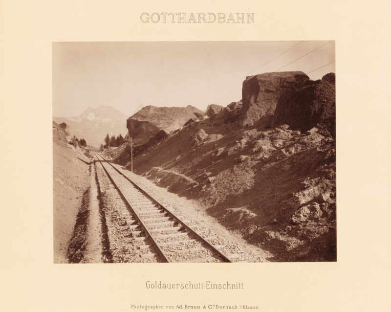 Carte postale ancienne Sbb Historic - F 111 00003 006 - Goldauer Schutt-Einschnitt.tiff