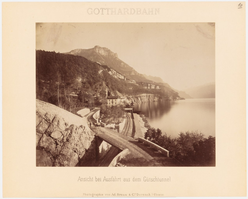 Carte postale ancienne Sbb Historic - F 111 00003 016 - Ansicht bei Ausfahrt aus dem Guetschtunnel.tiff