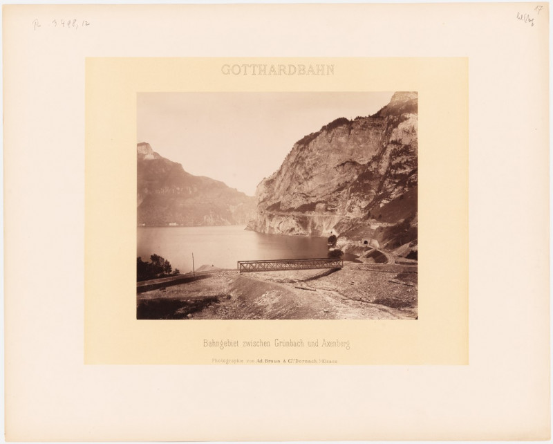 Carte postale ancienne Sbb Historic - F 111 00003 024 - Bahngebiet zwischen Gruenbach und Axenberg.tiff