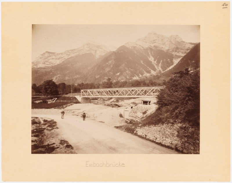 Carte postale ancienne Sbb Historic - F 111 00003 027 - Evibachbruecke.tiff