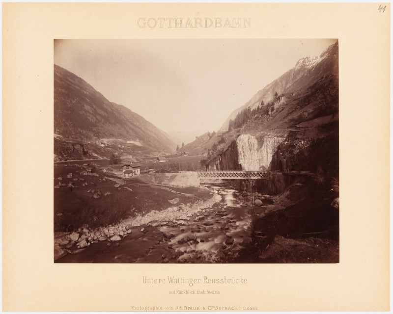 Carte postale ancienne Sbb Historic - F 111 00003 051 - Gesammtbild von der Wassener Schleife.tiff