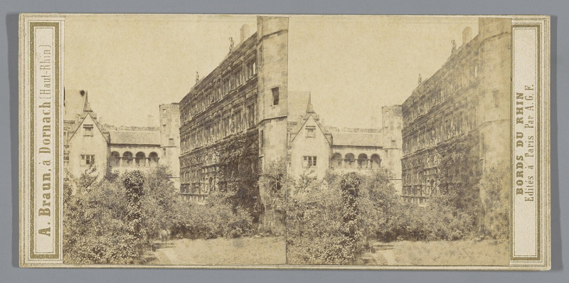 Carte postale ancienne Schloss Heidelberg, Duitsland Château de Heidelberg - Palais d'Othon-Henri Heidelberg Schloß-Otto-Heinrichs-Paslast (titel op object) Bords du Rhin 