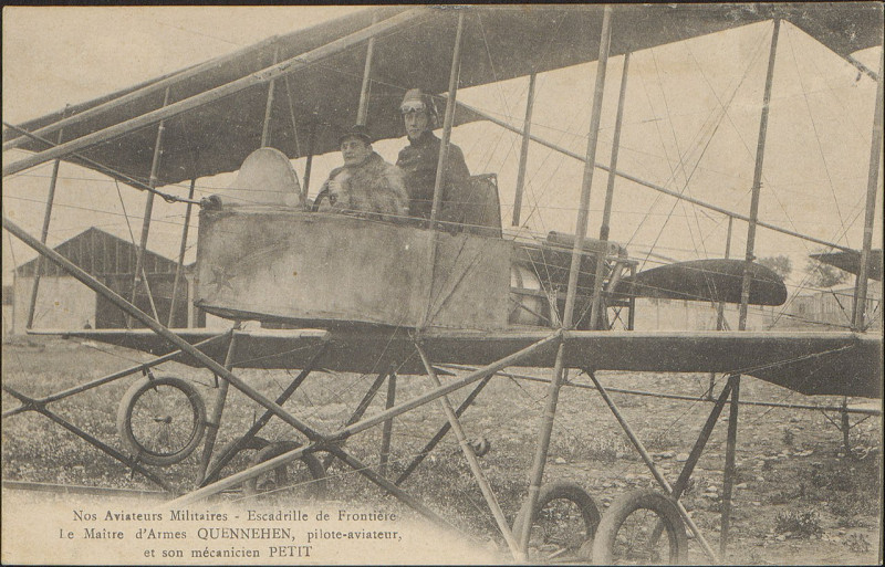 Carte postale ancienne Carte postale, Nos Aviateurs Militaires, Escadrille de Frontière
