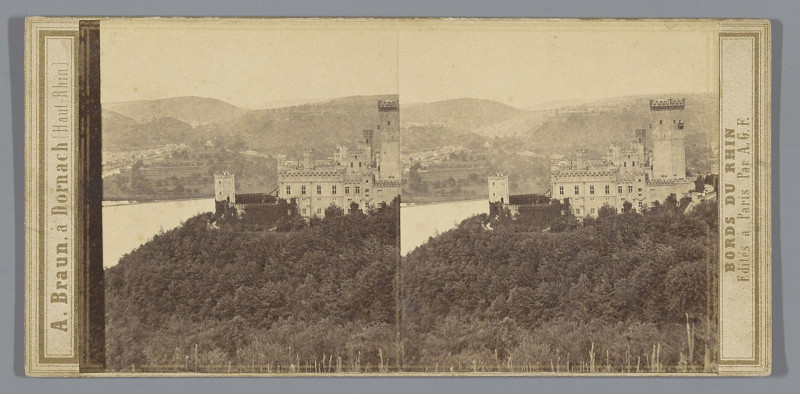 Carte postale ancienne Slot Stolzenfels in Koblenz aan de Rijn Stolzenfels, Château du Roi de Prusse Stolzenfels, Schloß des Königs von Preußen (titel op object) Bords d