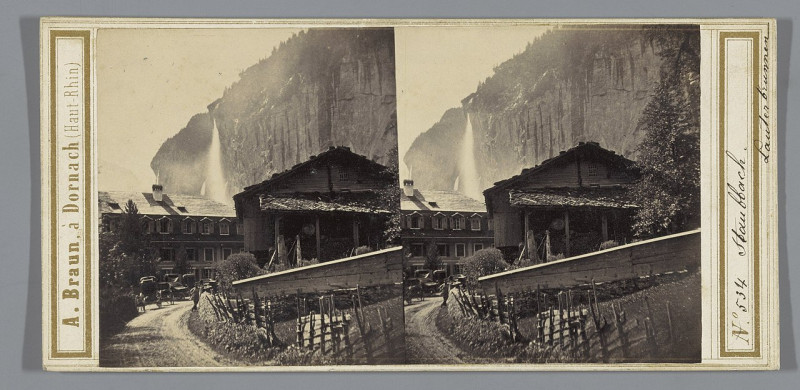 Carte postale ancienne Staubbachwaterval in Lauterbrunnen, Zwitserland Staubbach, Lauterbrunnen (titel op object), Rp-F-F07882