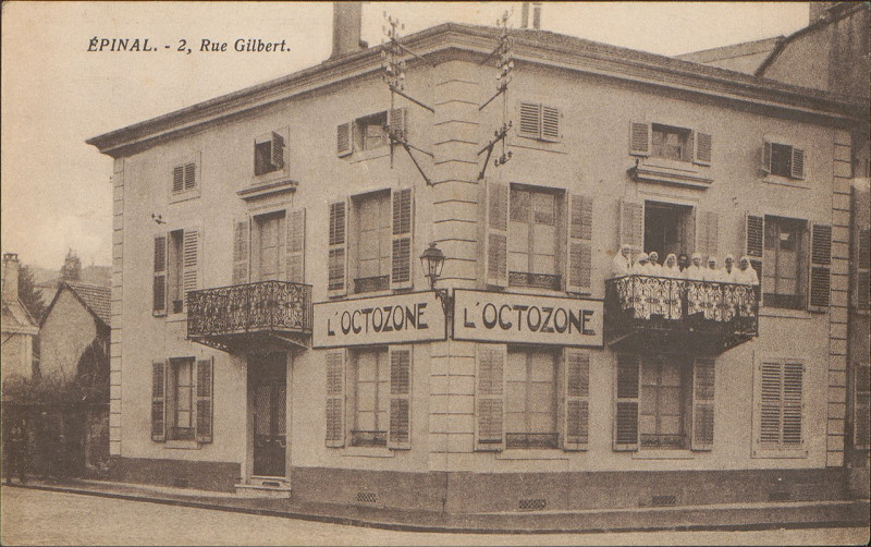 Carte postale ancienne Carte postale, Epinal, 2, Rue Gilbert