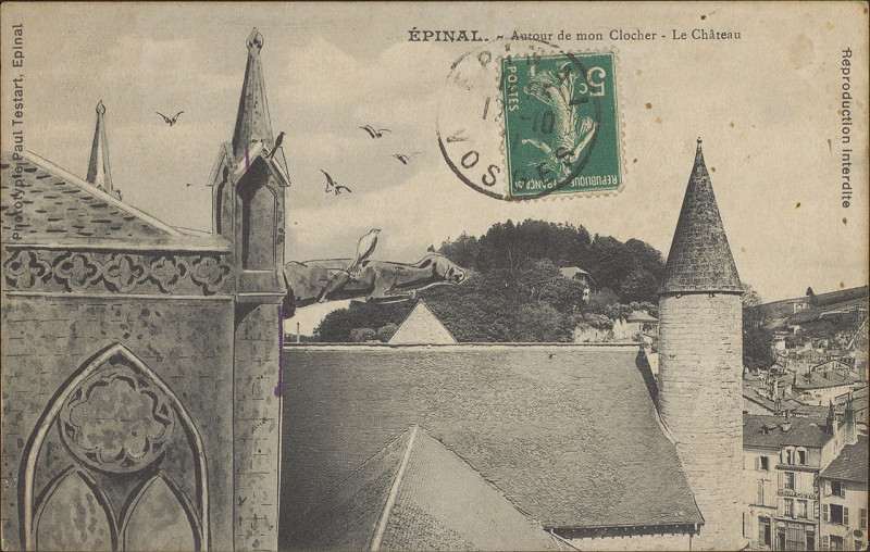 Carte postale ancienne Carte Postale, Epinal, Autour de mon clocher, Le Château