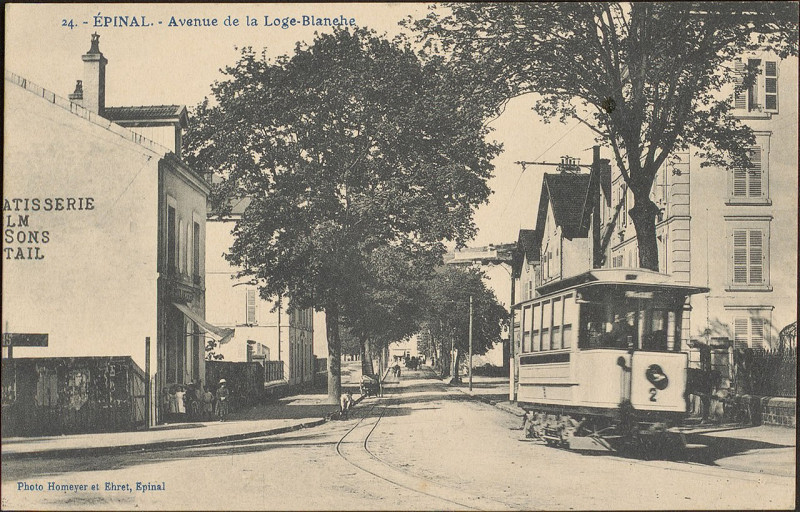 Carte postale ancienne Carte postale, Epinal, Avenue de la Loge-Blanche 3