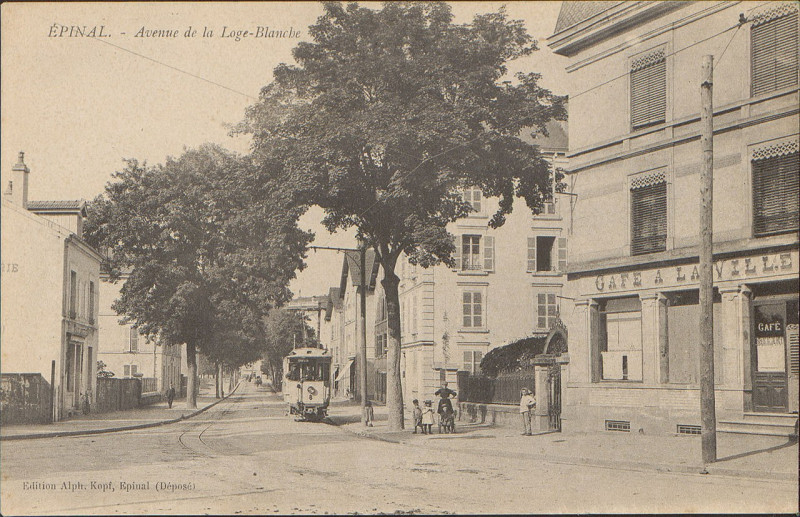 Carte postale ancienne Carte postale, Epinal, Avenue de la Loge-Blanche