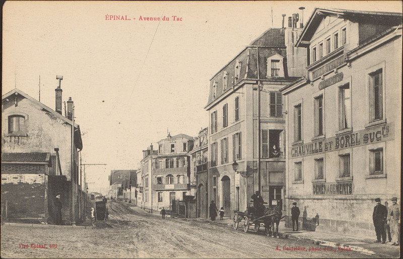 Carte postale ancienne Carte postale, Epinal, Avenue du Tac