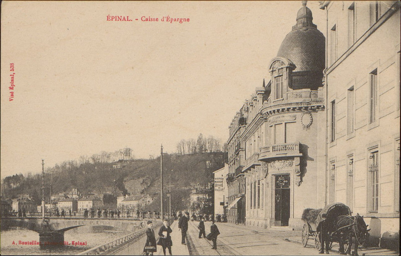 Carte postale ancienne Carte postale, Epinal, Caisse d'Epargne