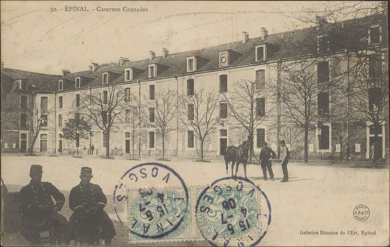 Carte postale ancienne Carte postale, Epinal, Casernes Contades