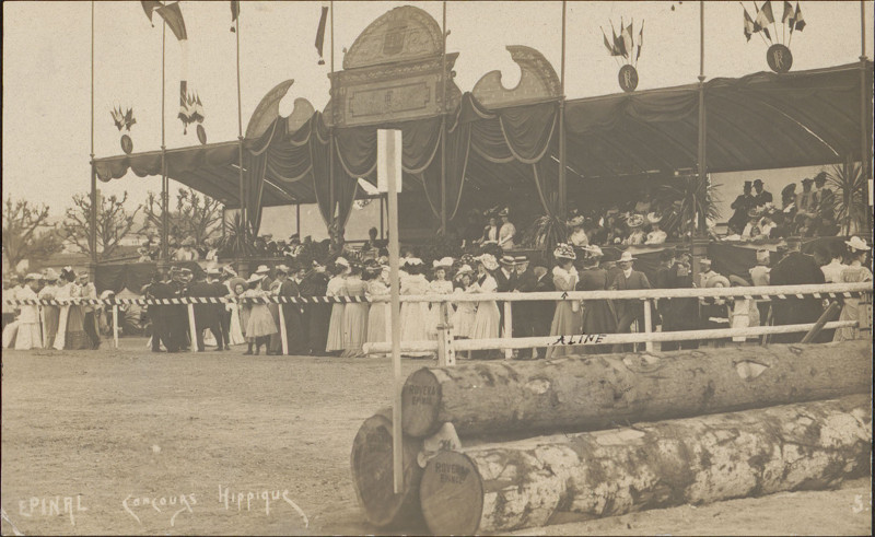Carte postale ancienne Carte postale, Epinal, Concours hippique