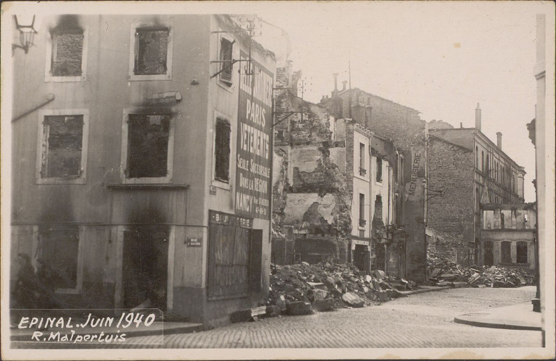 Carte postale ancienne Carte postale, Epinal, Juin 1940, R. Malpertuis