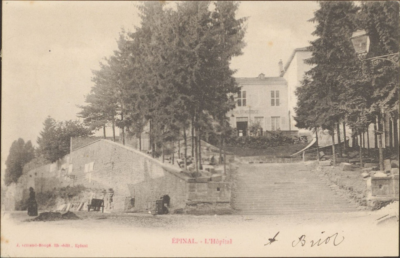 Carte postale ancienne Carte postale, Epinal, L'Hôpital