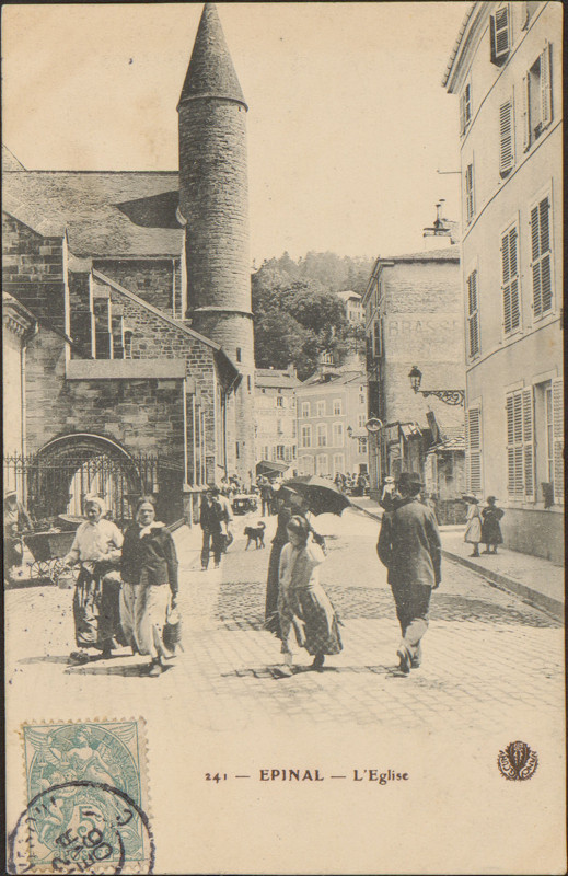 Carte postale ancienne Carte postale, Epinal, L'Eglise