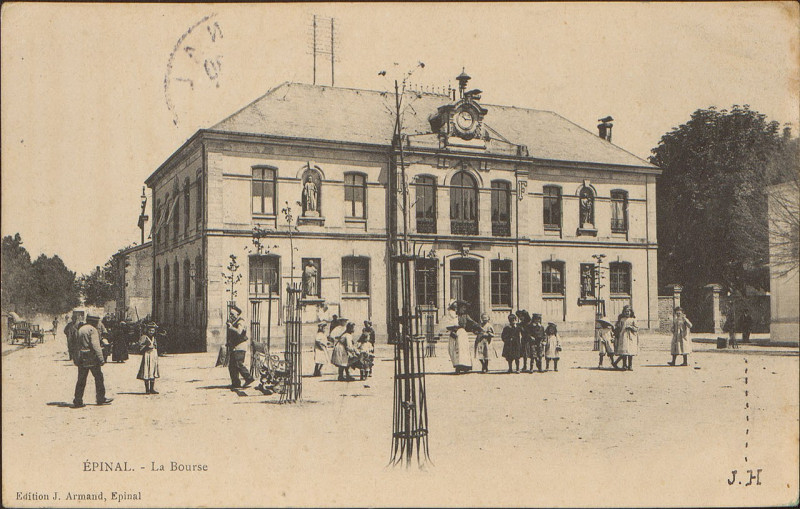 Carte postale ancienne Carte postale, Epinal, La Bourse