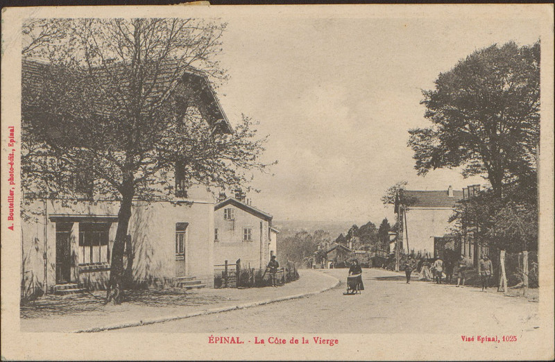 Carte postale ancienne Carte postale, Epinal, La Côte de la Vierge