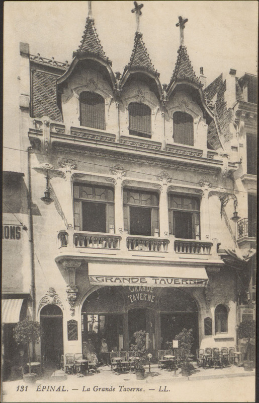 Carte postale ancienne Carte postale, Epinal, La Grande Taverne