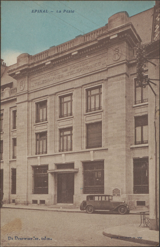 Carte postale ancienne Carte postale, Epinal, La Poste