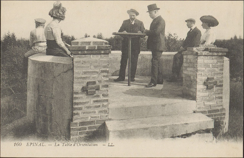 Carte postale ancienne Carte postale, Epinal, La Table d'Orientation
