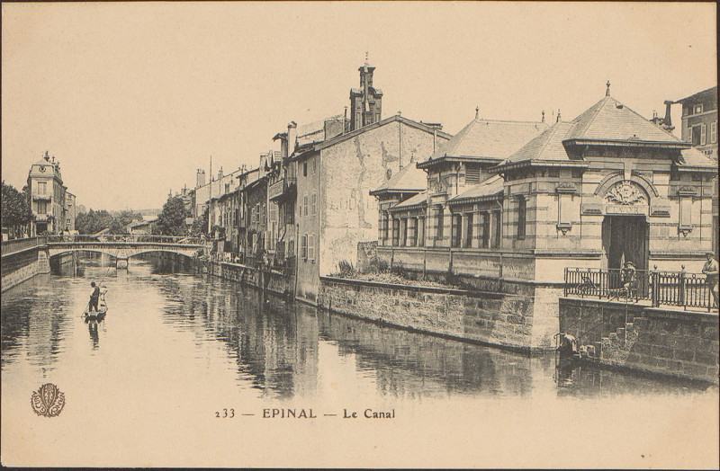 Carte postale ancienne Carte postale, Epinal, Le Canal
