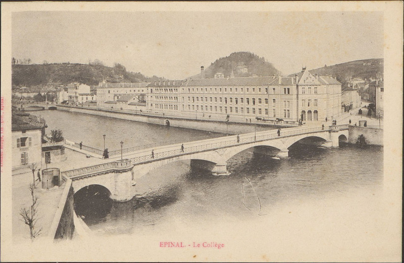 Carte postale ancienne Carte Postale, Epinal, Le Collège