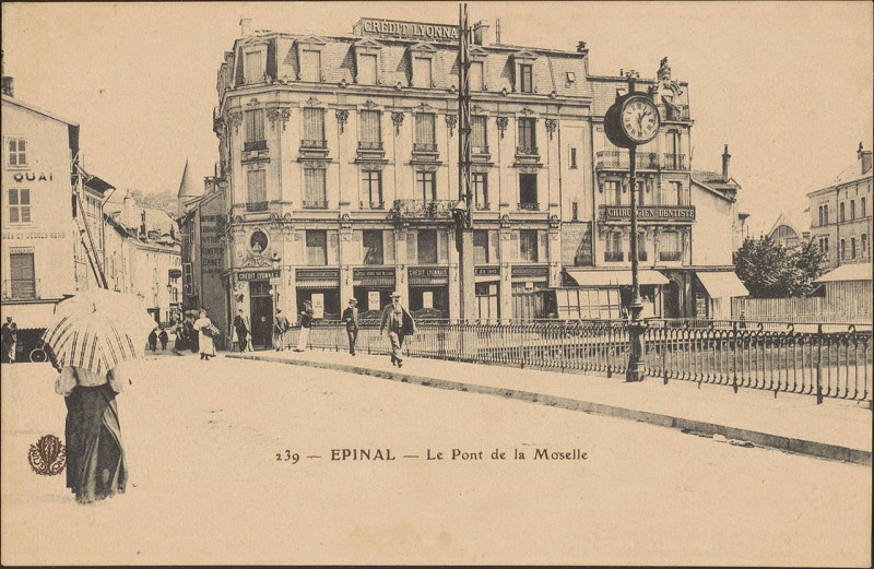 Carte postale ancienne Carte postale, Epinal, Le Pont de la Moselle