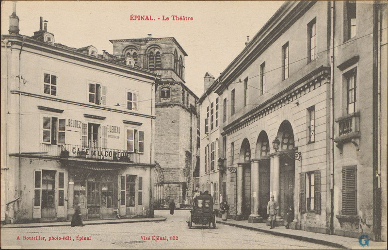 Carte postale ancienne Carte postale, Epinal, Le Théâtre 3