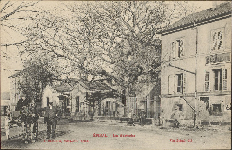 Carte postale ancienne Carte postale, Epinal, Les Abattoirs