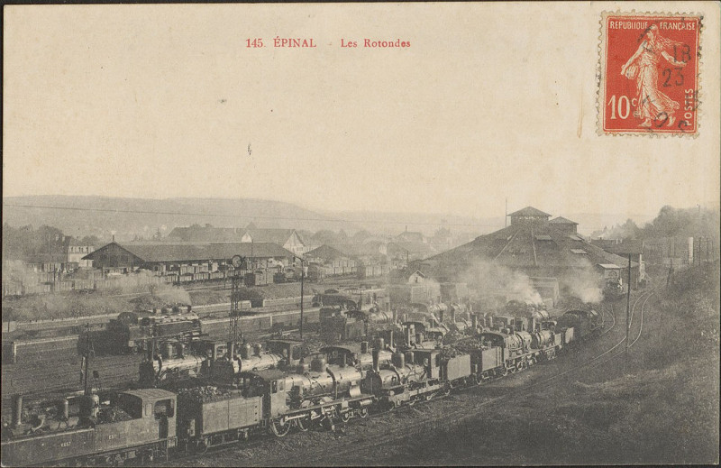 Carte postale ancienne Carte postale, Epinal, Les Rotondes 2